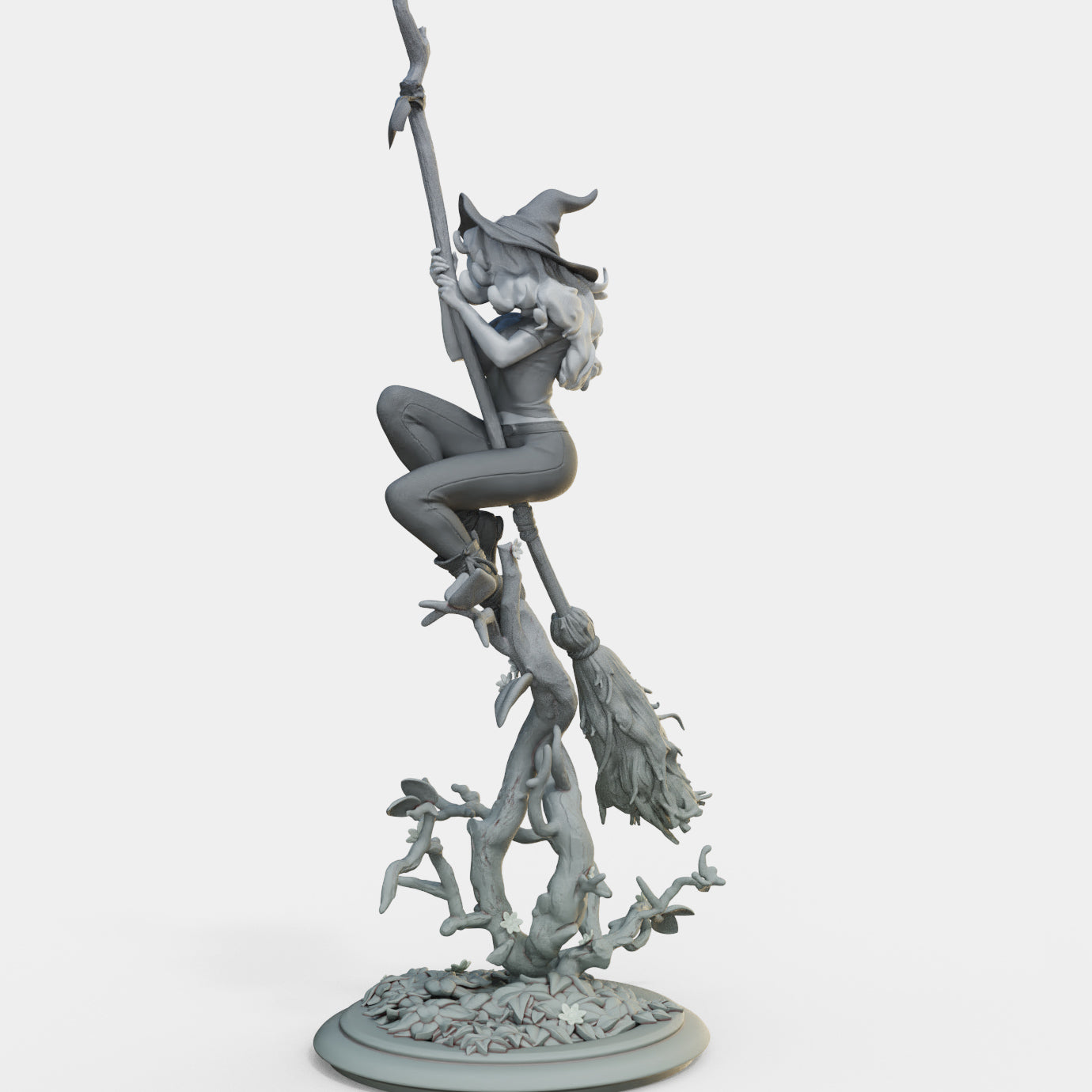 Female Miniatures - Bloodbound Witches - Sarina - 32/75/120mm Pin Up/Figure/Figurine/Diorama - Helios3DPrinting