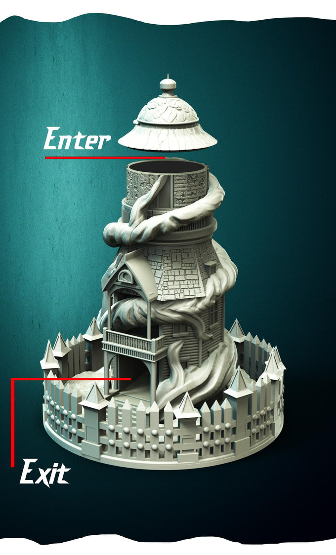 Slope3D - Lighthouse (Root) Dice Tower - DnD/TTRPG/Roleplaying/Wargames