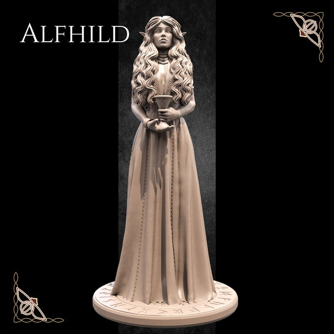 Fredrik Rosado - Valhalla - Alfhild - 75mm Pin Up/Figure/Model/Diorama