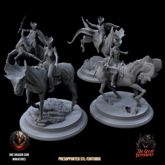 One Dragon Coin - Devouring Demon Cavalry - DnD/TTRPG Figure/Miniature