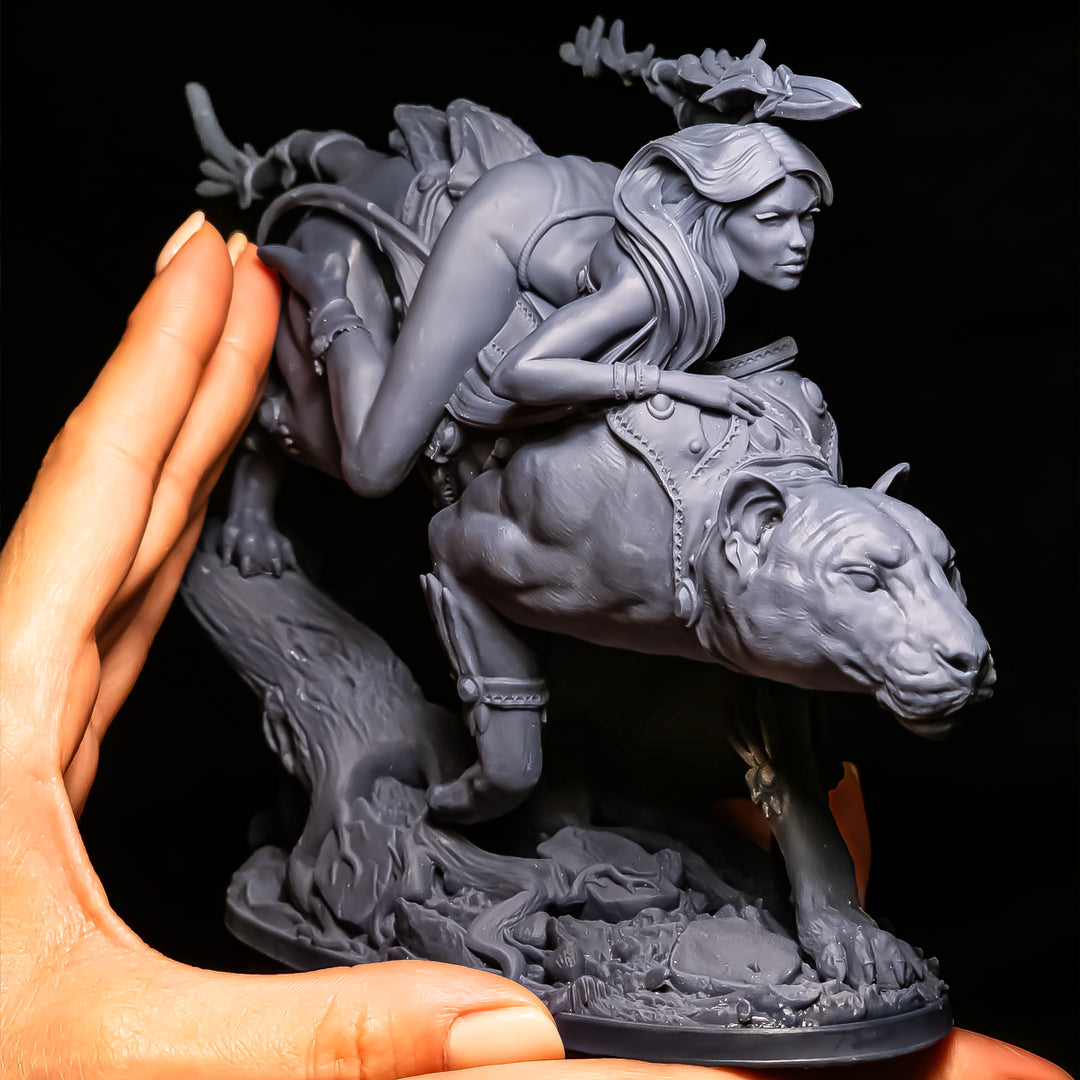 Printomancer - Dahlia: Panther Rider - 1/12 200mm Pin Up/Figure/Model/Diorama