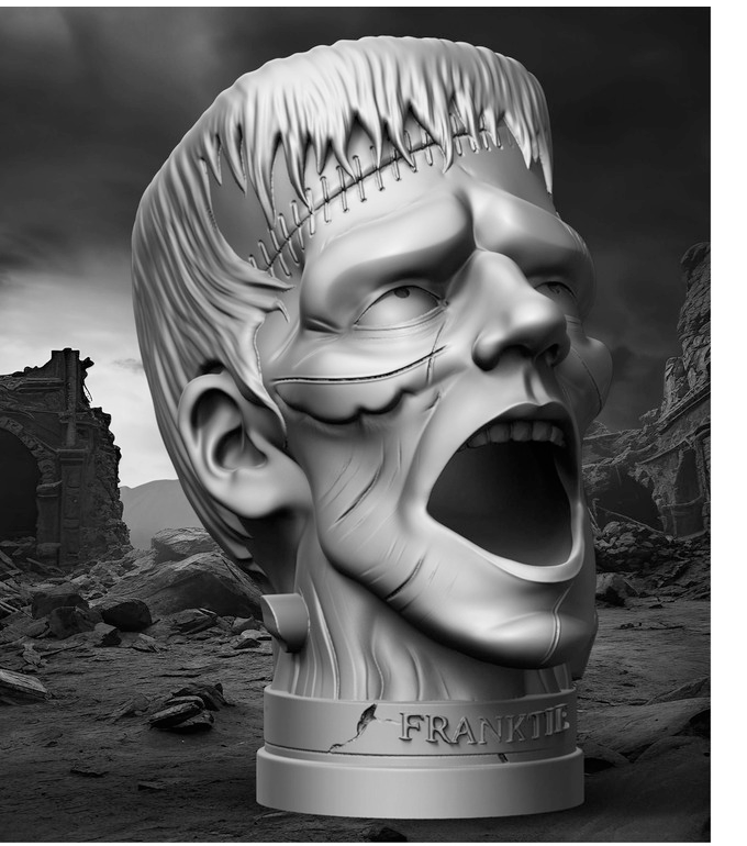 Slope3D - Frankenstein (Trophy) Dice Tower - DnD/TTRPG/Roleplaying/Wargames