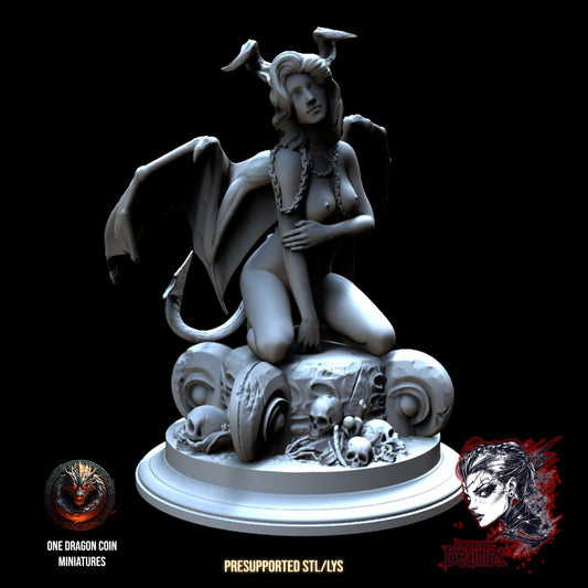 One Dragon Coin - Meleen, Succubus - DnD/TTRPG Figure/Miniature