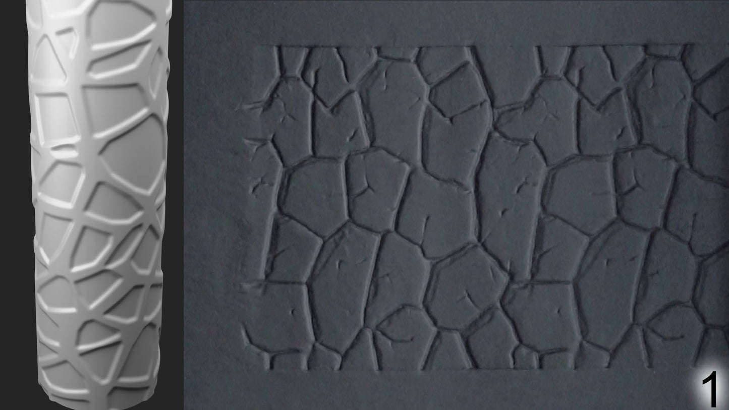Jorrit - Texture Rollers #17 - Clay Roller for Scenery/TTRPG/Pottery Embossing