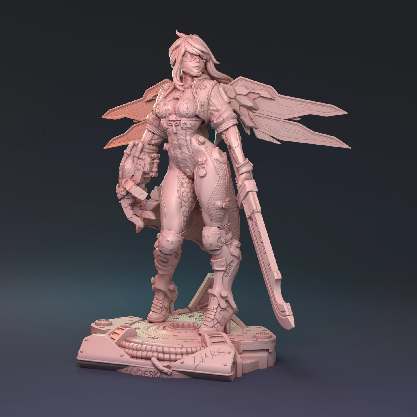 MythRealms - Cyber Addiction - Teska Ai - 6 Poses - 32/75/200mm Pin Up/Figure/Model/Diorama