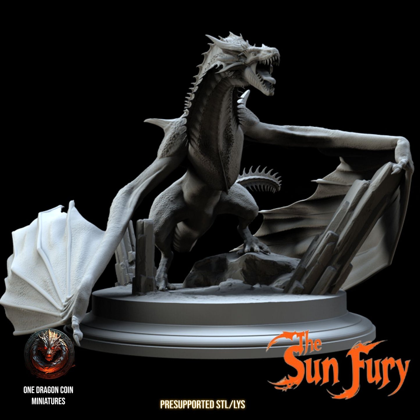 One Dragon Coin - Sun Fury - DnD/TTRPG Figure/Miniature