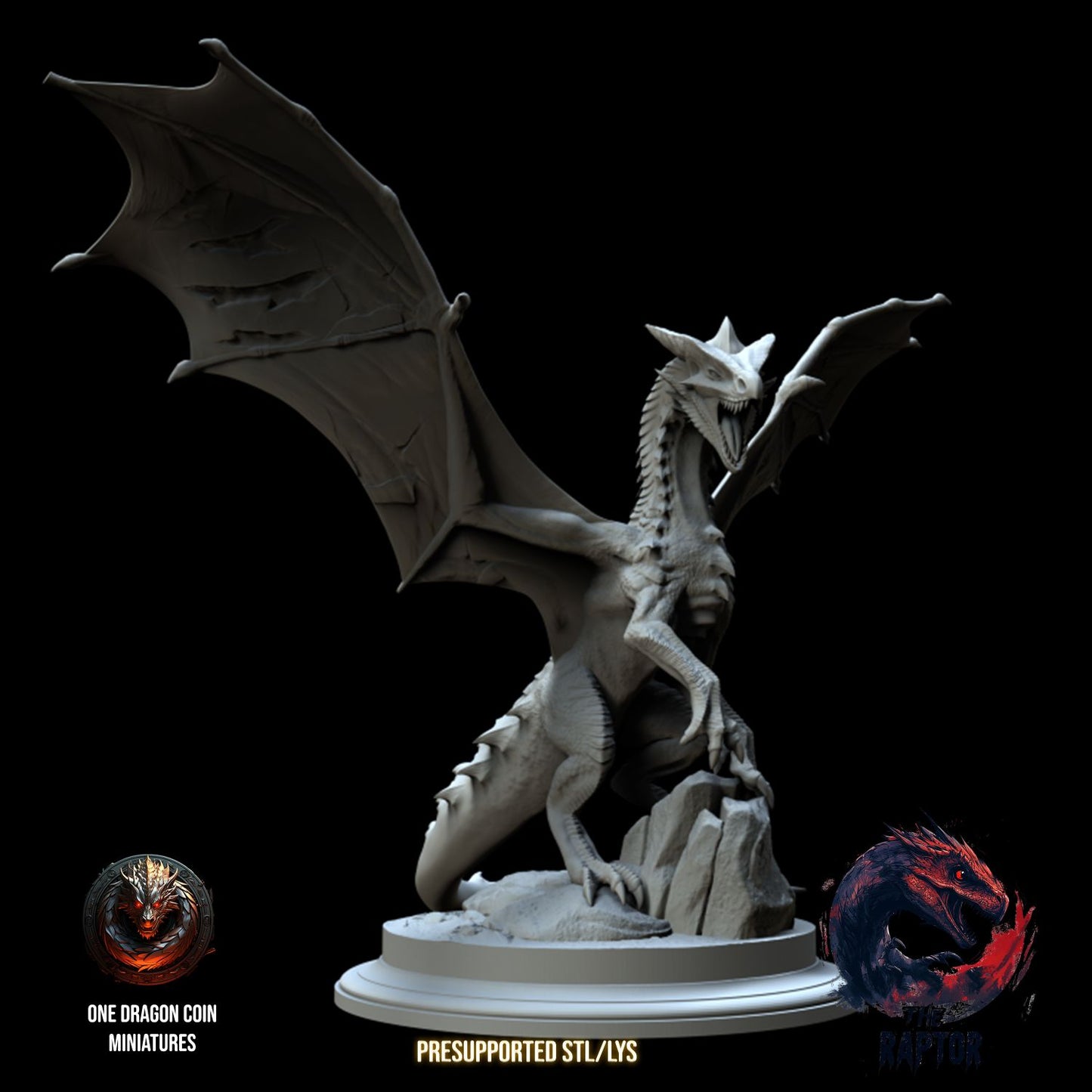 One Dragon Coin - Arvak - DnD/TTRPG Figure/Miniature