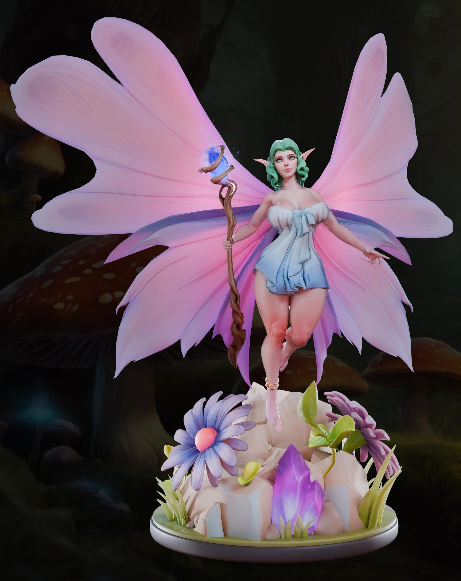 AMCM Studios - Ivy Dreamdust - 32/75mm Pin Up/Figure/Model/Diorama - Helios3DPrinting