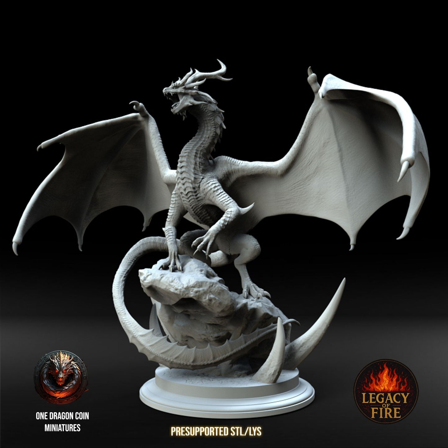 One Dragon Coin - Vardask #3 - DnD/TTRPG Figure/Miniature