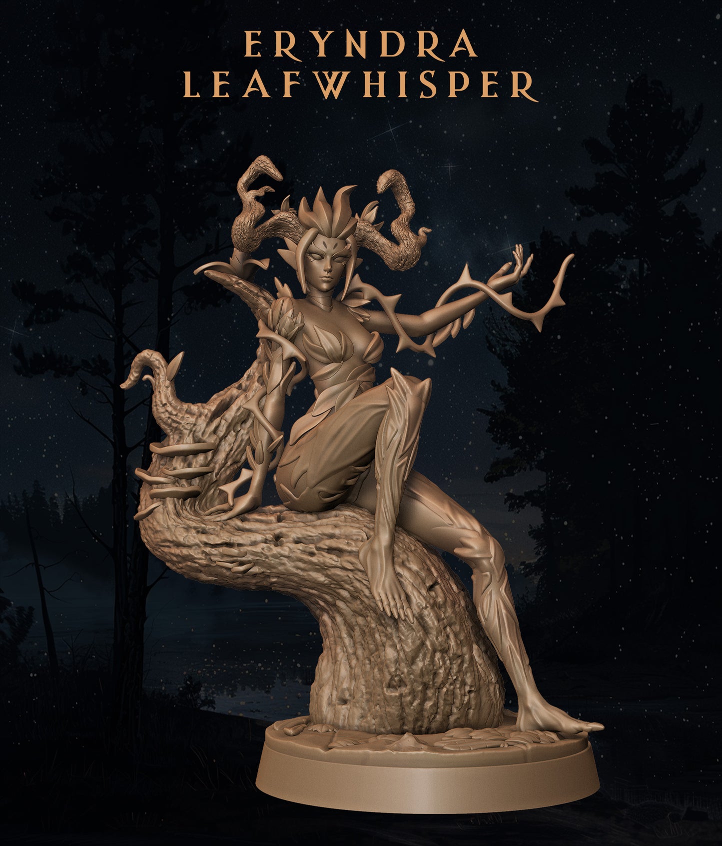 Lily's Minis - Eryndra Leafwhisper - 75mm Pin Up/Figure/Model/Diorama