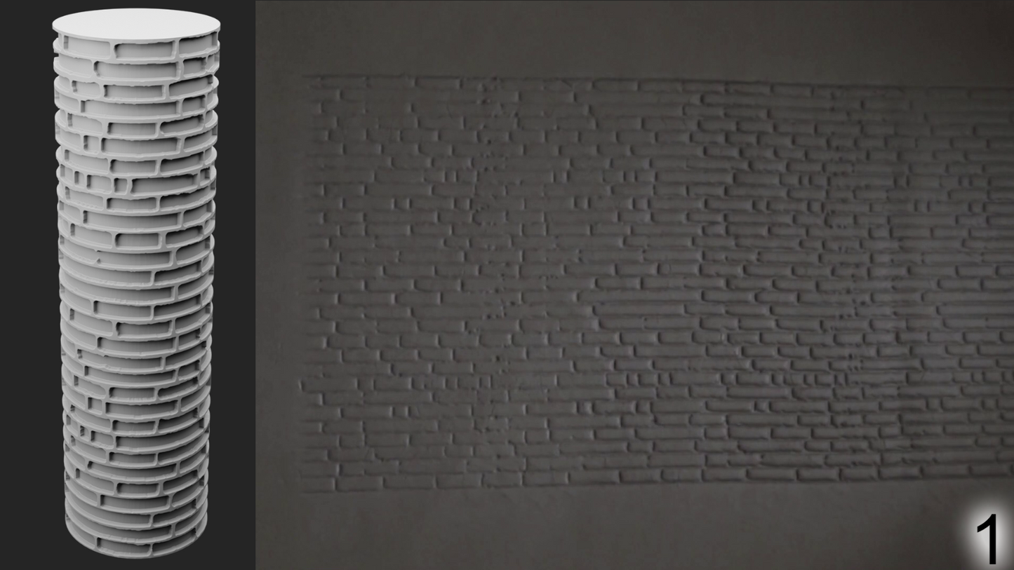 Jorrit - Texture Rollers #05 - Clay Roller for Scenery/TTRPG/Pottery Embossing