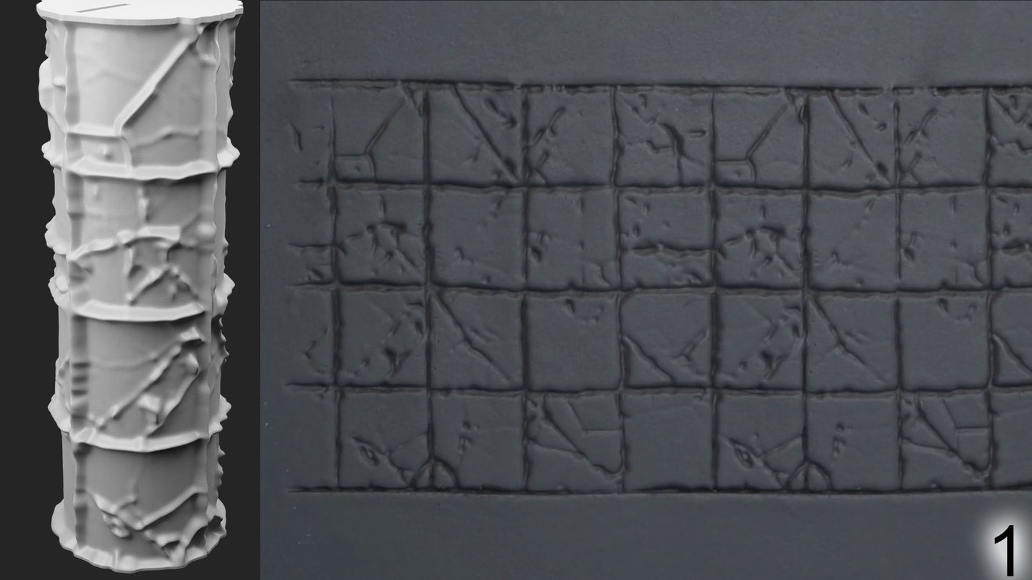 Jorrit - Texture Rollers #18 - Clay Roller for Scenery/TTRPG/Pottery Embossing
