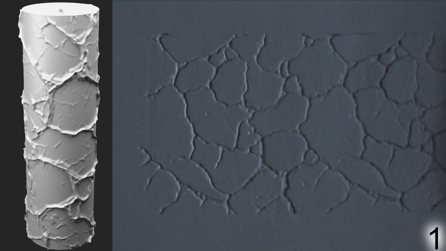 Jorrit - Texture Rollers #10 - Clay Roller for Scenery/TTRPG/Pottery Embossing