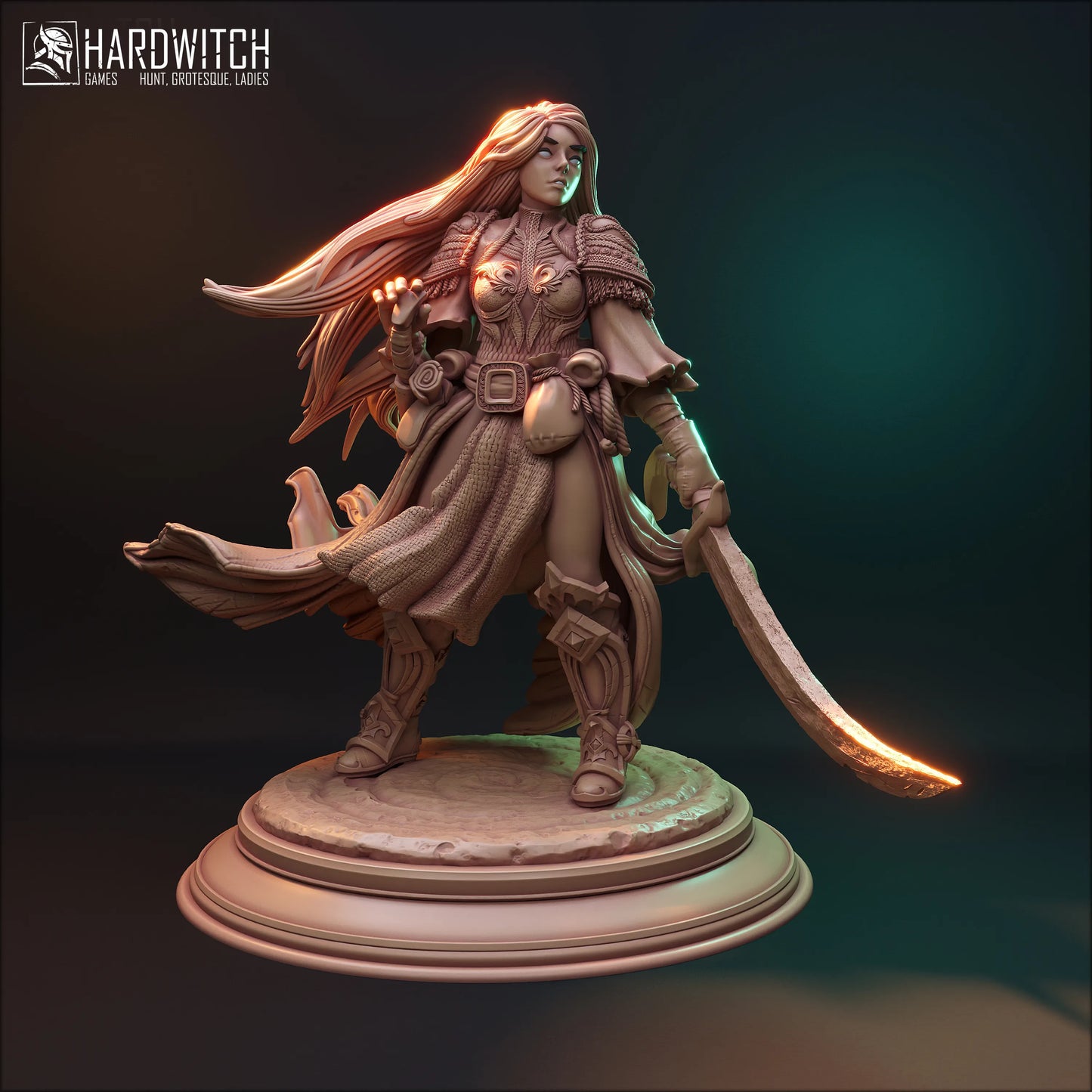 HardWitch Games - Demetra Stormborn - 75mm Pin Up/Figure/Model/Diorama