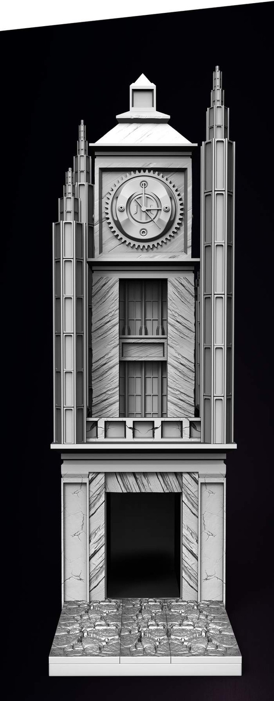 Slope3D - Clocktower (Shadowed) Dice Tower - DnD/TTRPG/Roleplaying/Wargames