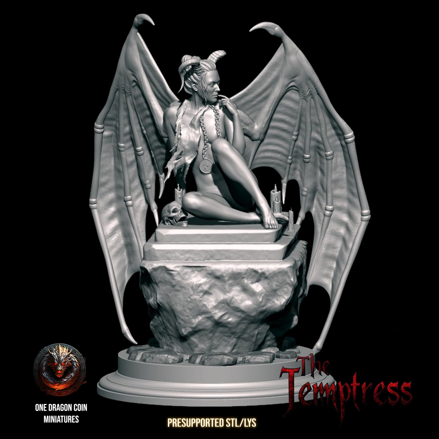 Lady Model - Zenya, the Succubus - 75mm Pin Up/Figure/Model/Diorama