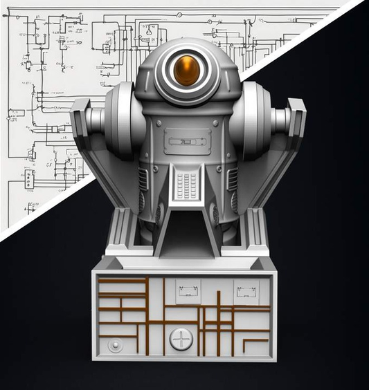 Slope3D - Robot (CycloDroid41) Dice Tower - DnD/TTRPG/Roleplaying/Wargames