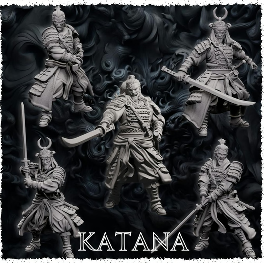 Forged Path - Tokugawa Guardians - Katana - DnD/Pathfinder/TTRPG Figure