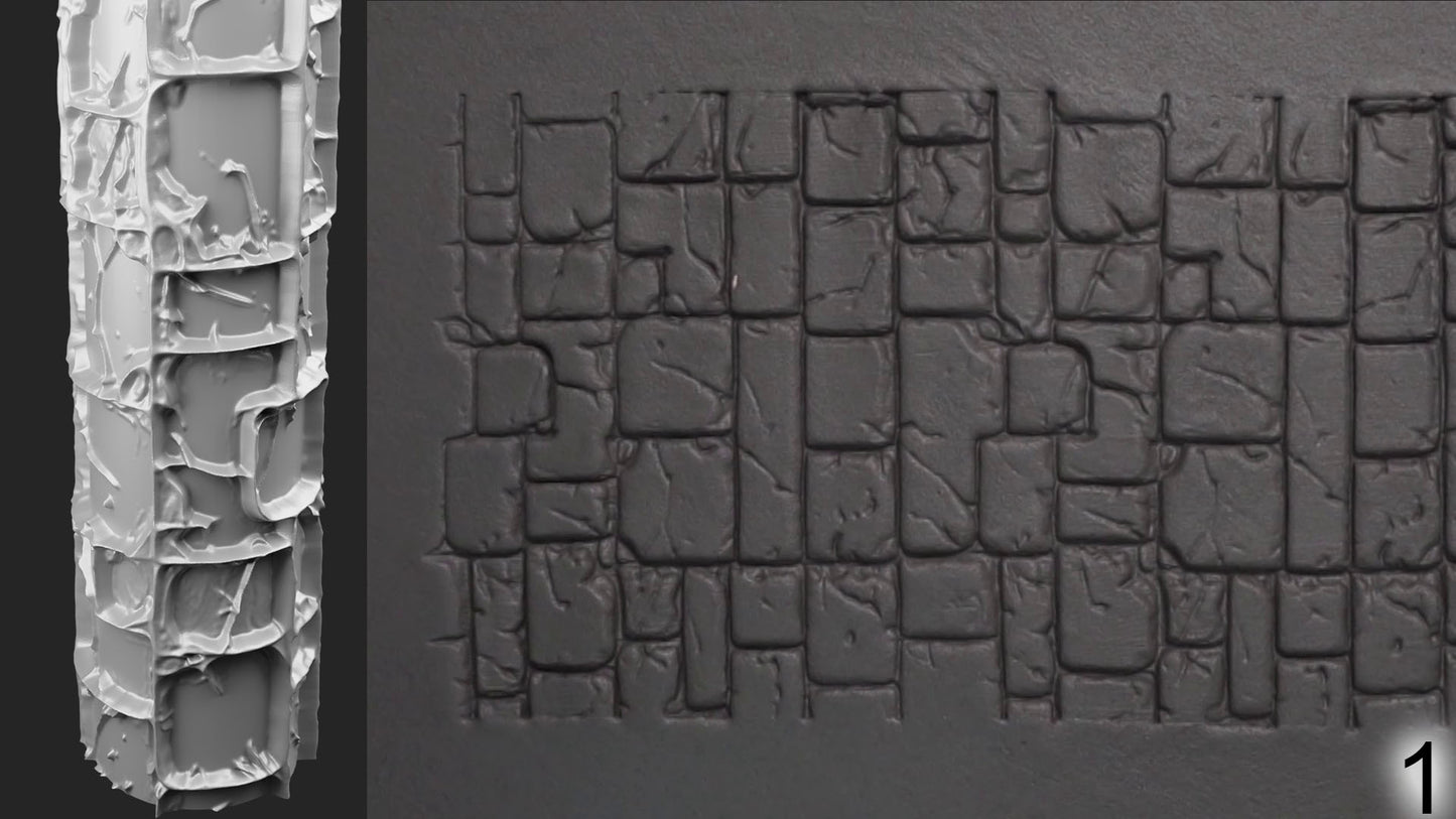 Jorrit - Texture Rollers #21 - Clay Roller for Scenery/TTRPG/Pottery Embossing