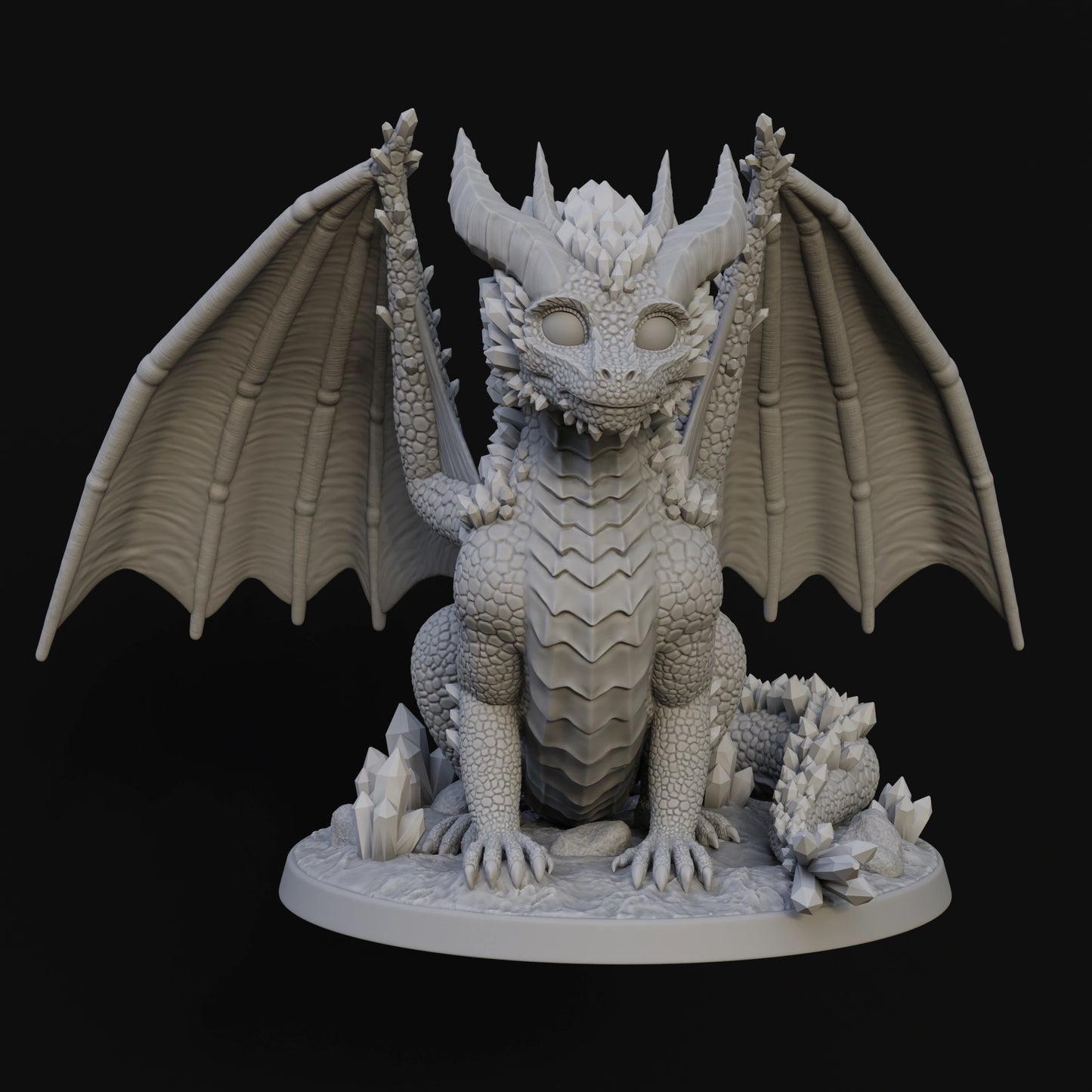 JS 3D Designs - Crystal Dragon - DnD/TTRPG Figure/Miniature