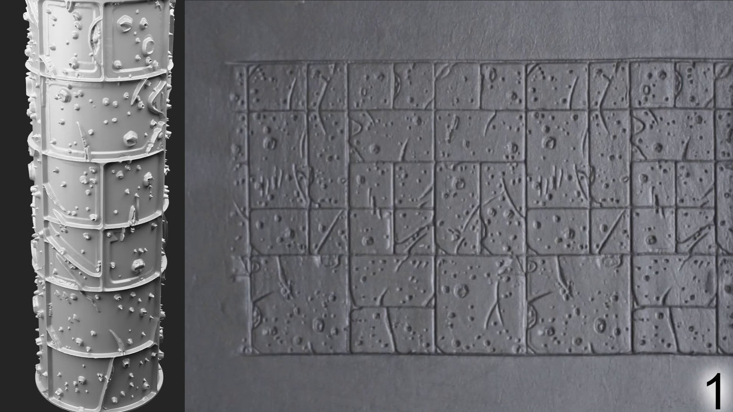 Jorrit - Texture Rollers #15 - Clay Roller for Scenery/TTRPG/Pottery Embossing