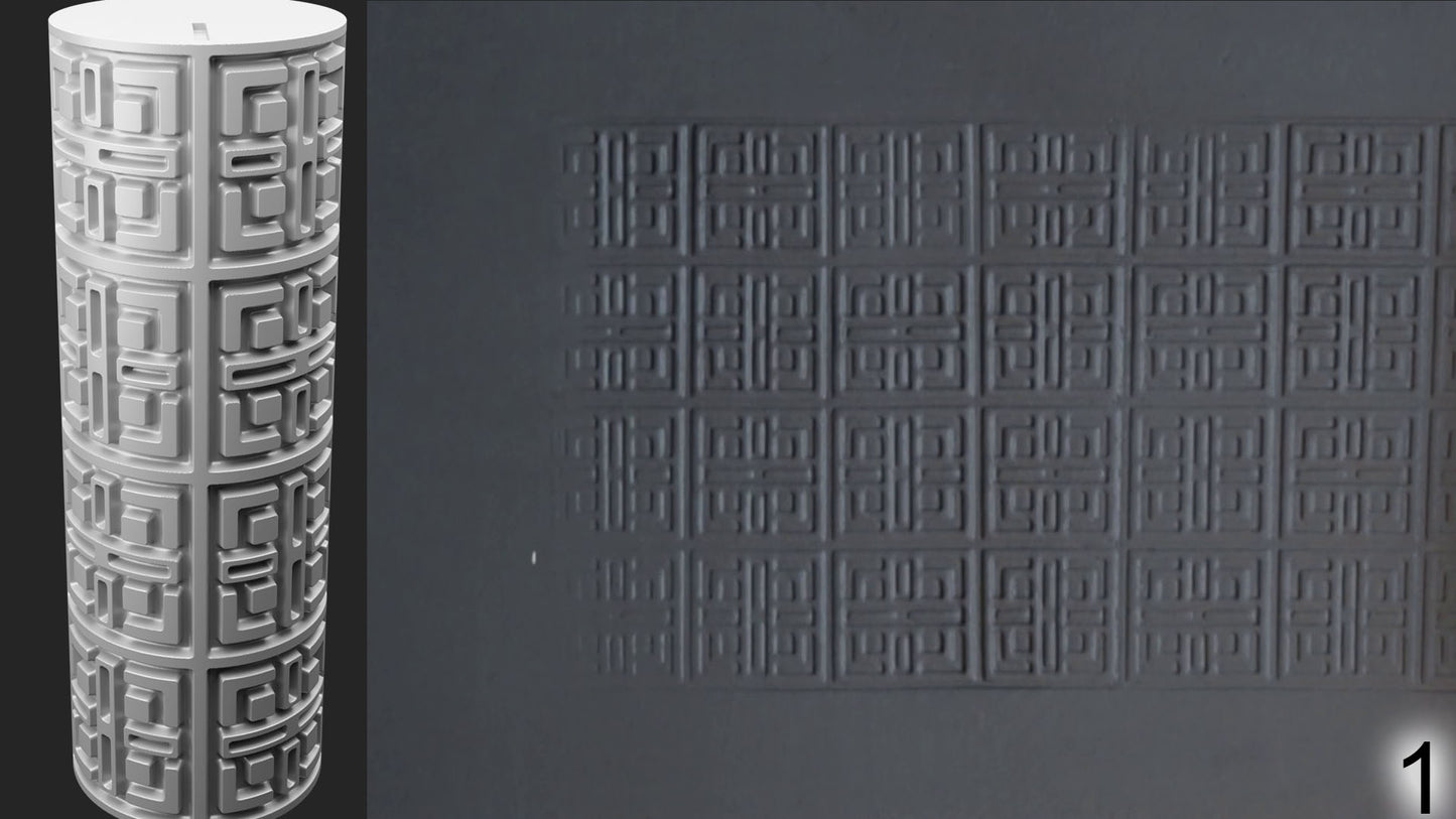 Jorrit - Texture Rollers #12 - Clay Roller for Scenery/TTRPG/Pottery Embossing