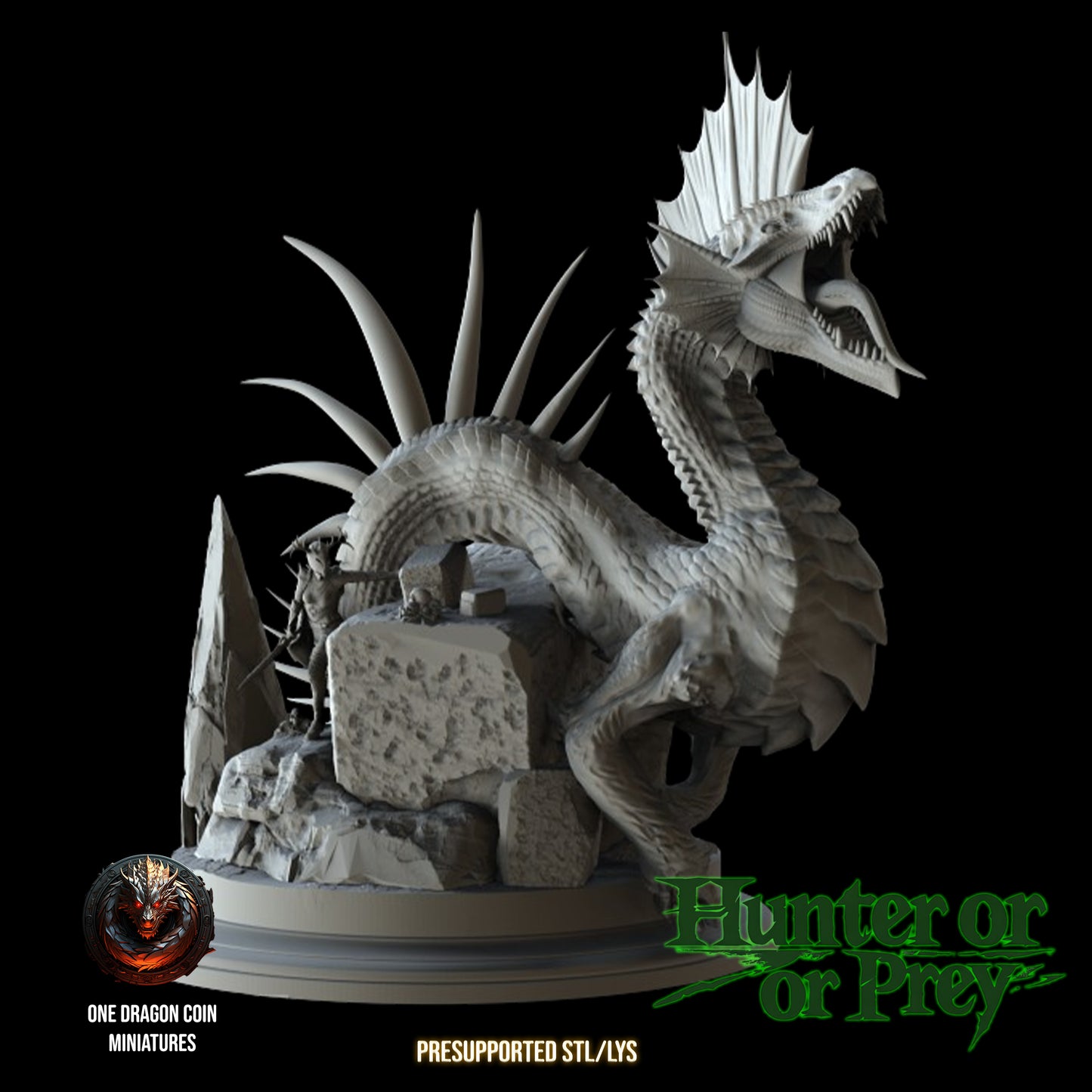 One Dragon Coin - Basilisk - DnD/TTRPG Figure/Miniature