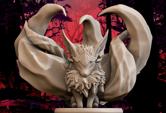 AliceFo - Chibi Monsters - Kitsune - DnD/TTRPG Figure/Miniature