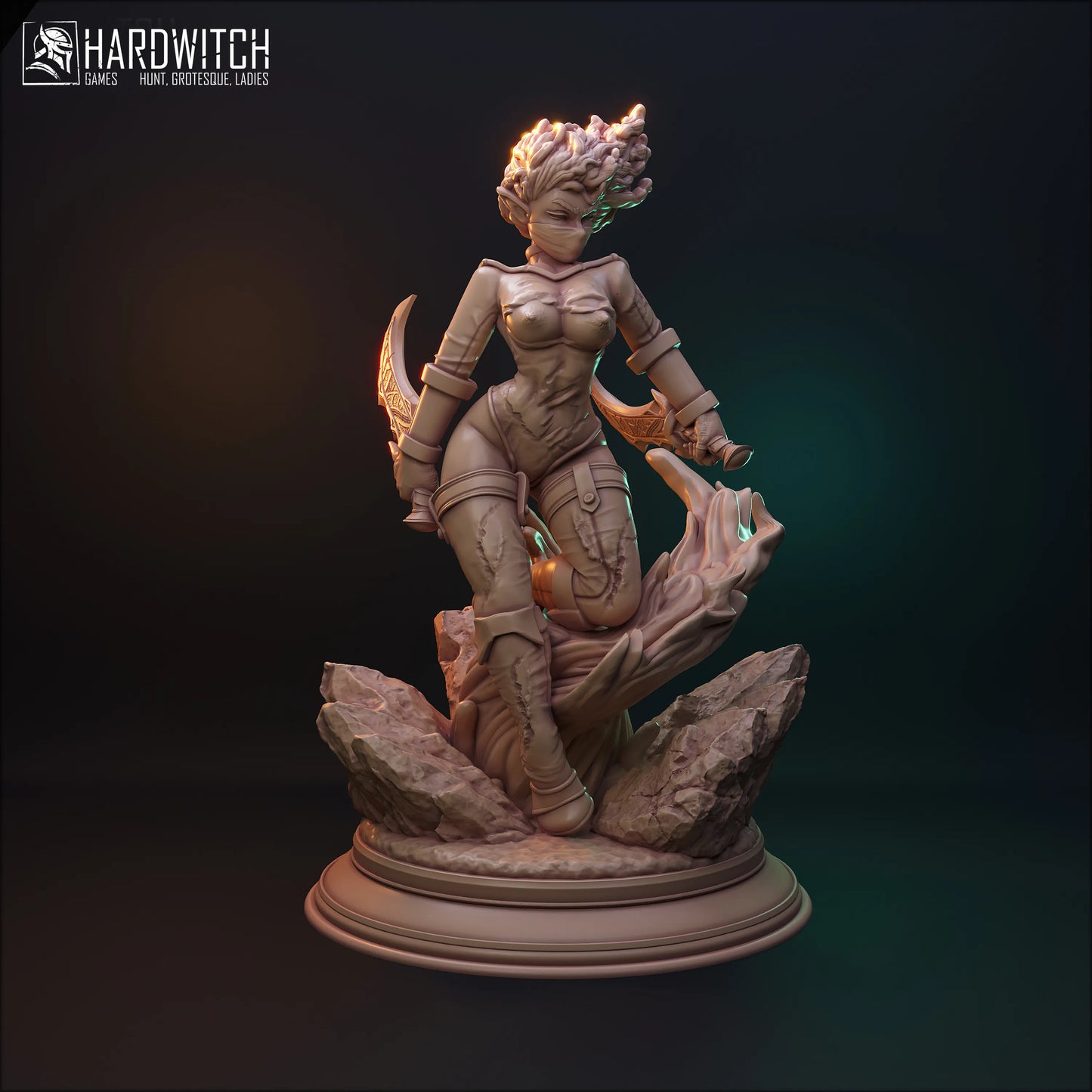 HardWitch Games - Assassin Elves - Gerda - DnD/TTRPG Figure/Miniature