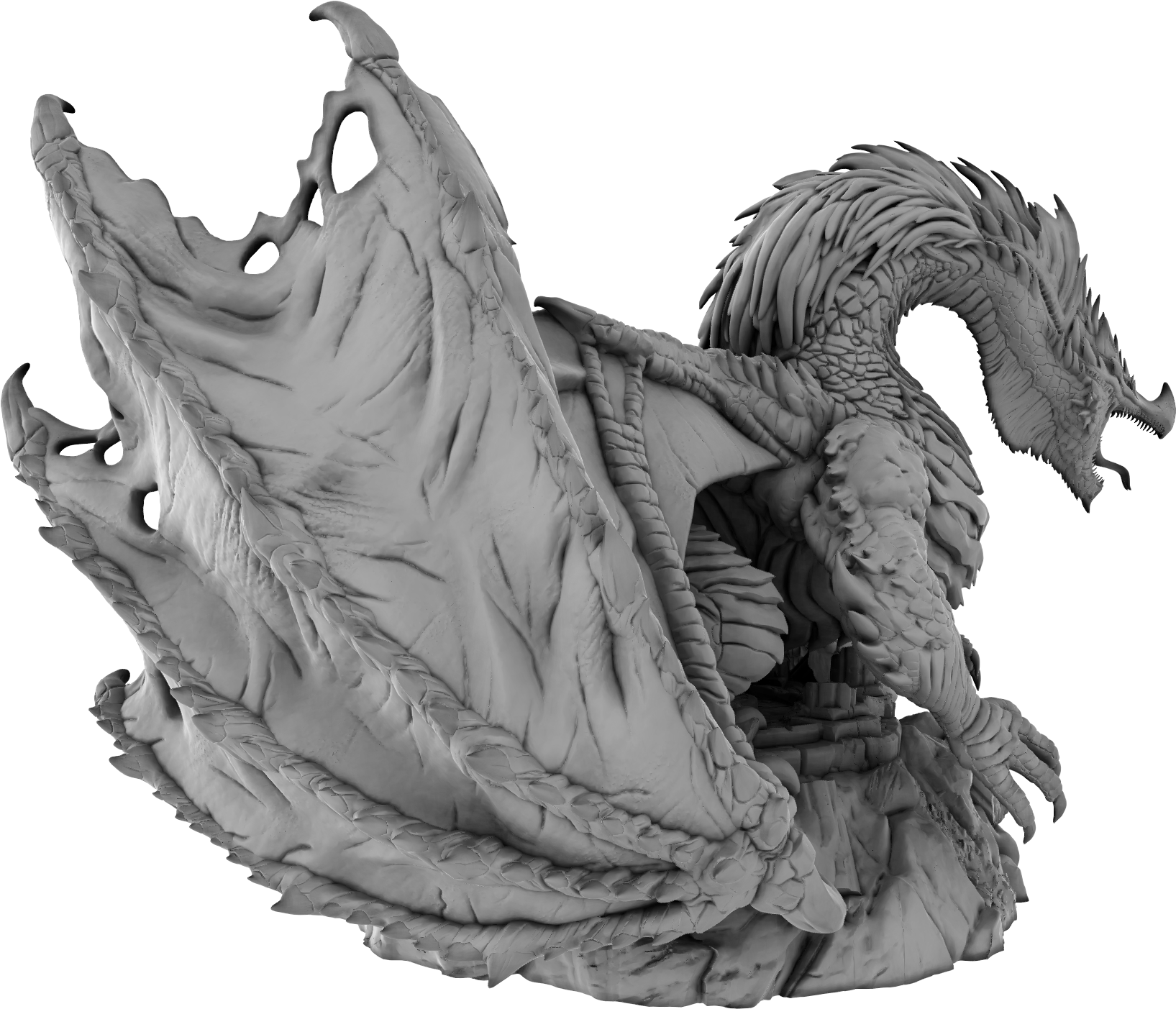 Aether & Alchemist - Purple Storm Dragon - DnD/Pathfinder/TTRPG Figure - Helios3DPrinting
