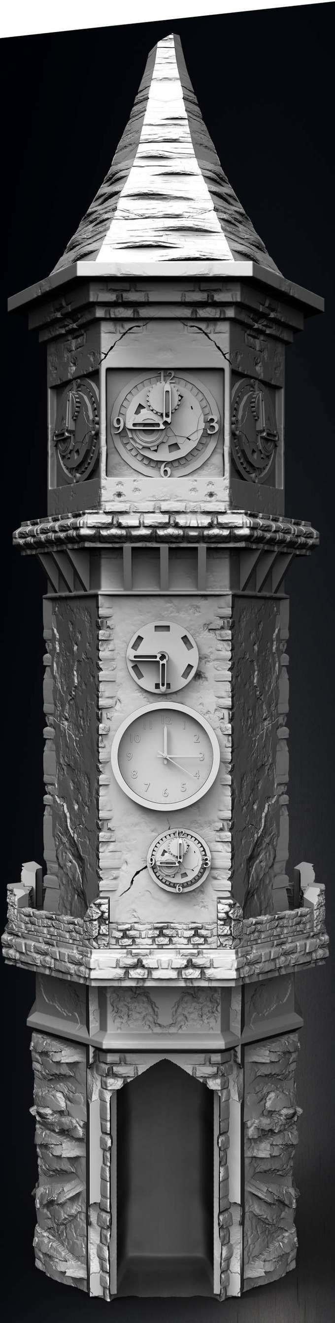 Slope3D - Clocktower (Antique) Dice Tower - DnD/TTRPG/Roleplaying/Wargames