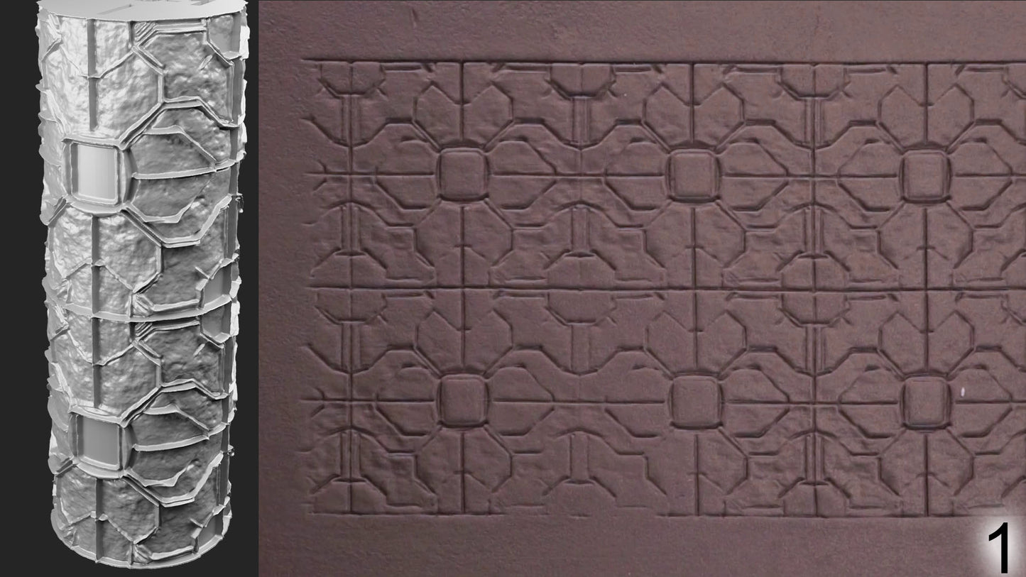 Jorrit - Texture Rollers #23 - Clay Roller for Scenery/TTRPG/Pottery Embossing