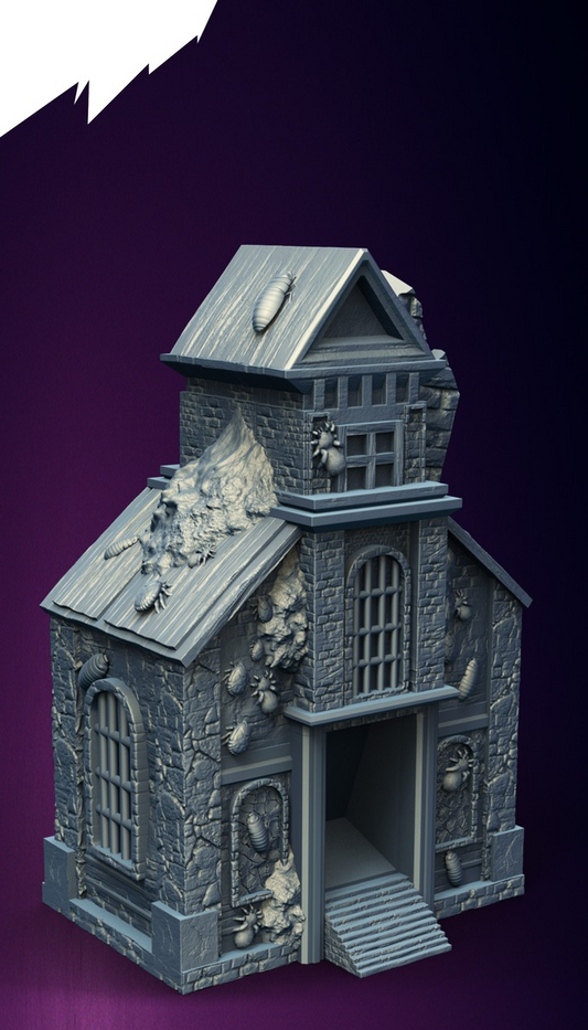 Slope3D - Infested School Dice Tower - DnD/TTRPG/Roleplaying/Wargames