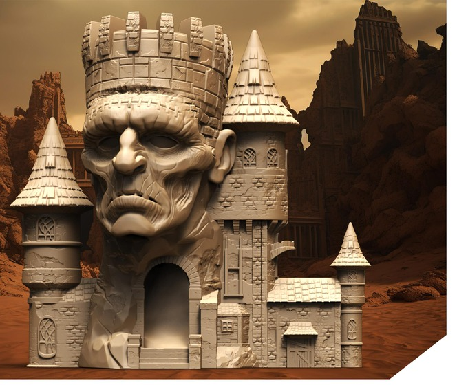 Slope3D - Frankenstein (Fortress) Dice Tower - DnD/TTRPG/Roleplaying/Wargames