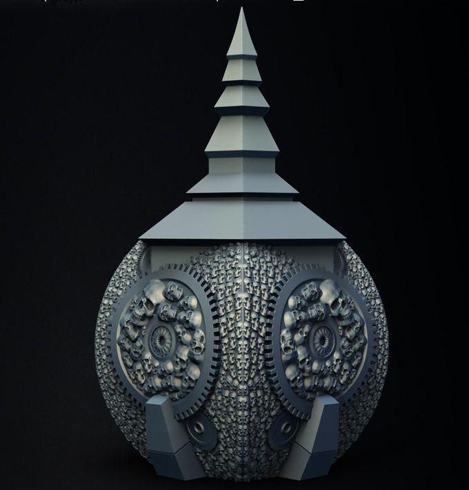 Slope3D - Clocktower Dice Box/Case #3 - DnD/TTRPG/Roleplaying/Wargames