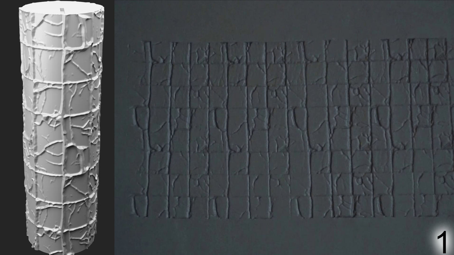 Jorrit - Texture Rollers #13 - Clay Roller for Scenery/TTRPG/Pottery Embossing