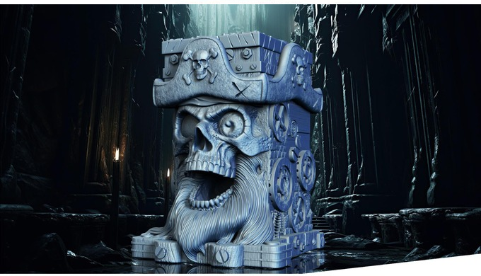 Slope3D - Pirate Skull (Trap) Dice Tower - DnD/TTRPG/Roleplaying/Wargames