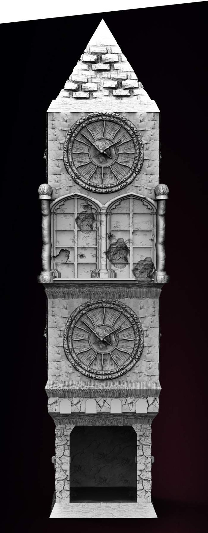 Slope3D - Clocktower (Vampire) Dice Tower - DnD/TTRPG/Roleplaying/Wargames
