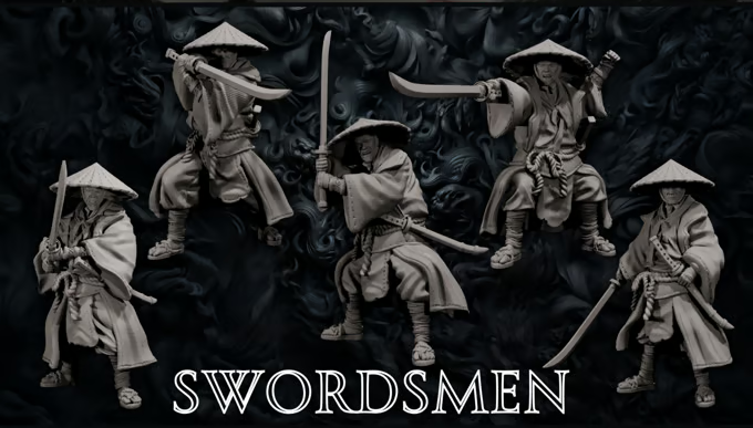 Forged Path - Tokugawa Ronin - Swordsman - DnD/Pathfinder/TTRPG Figure