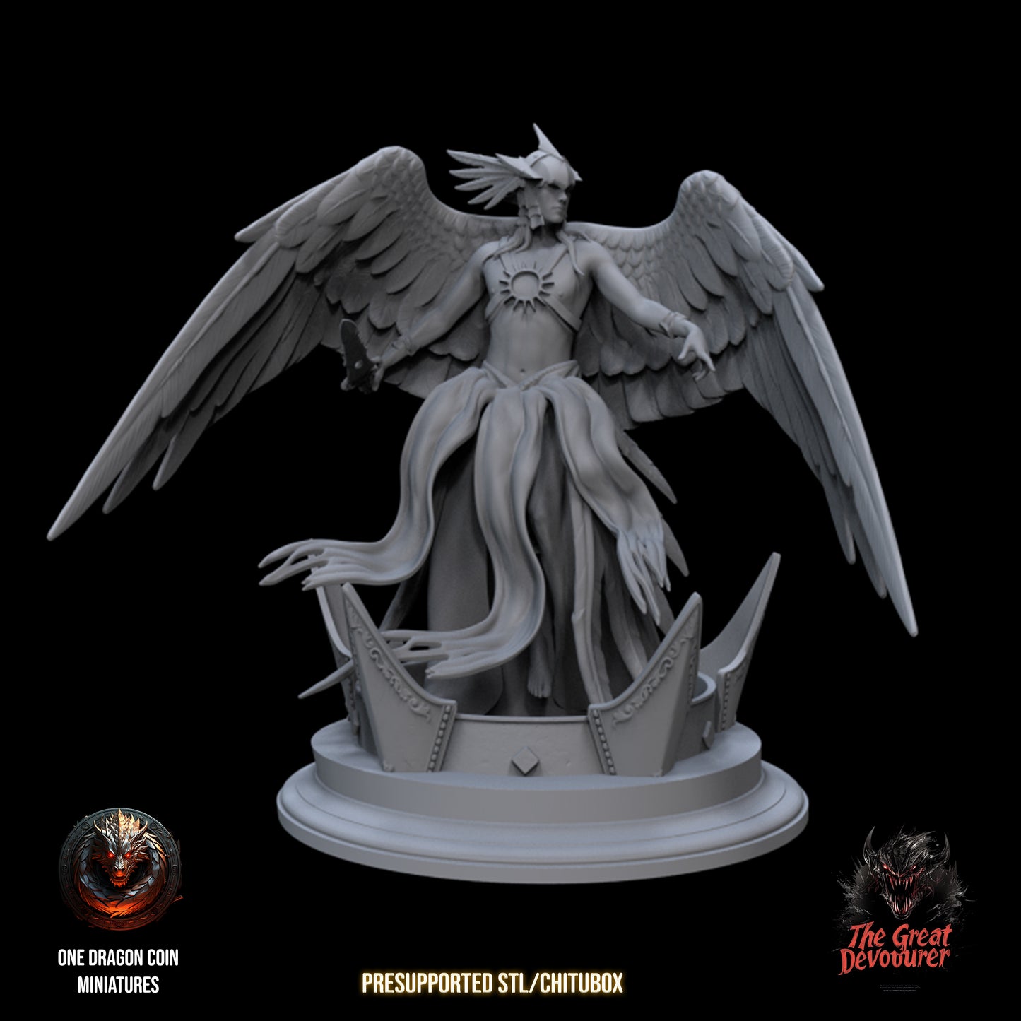 One Dragon Coin - Gabriel, Archangel - DnD/TTRPG Figure/Miniature