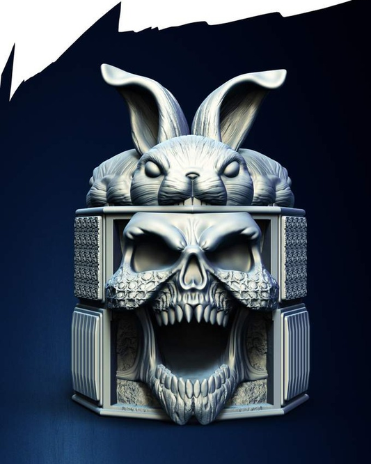 Slope3D - Bunny (Bones) Dice Tower - DnD/TTRPG/Roleplaying/Wargames