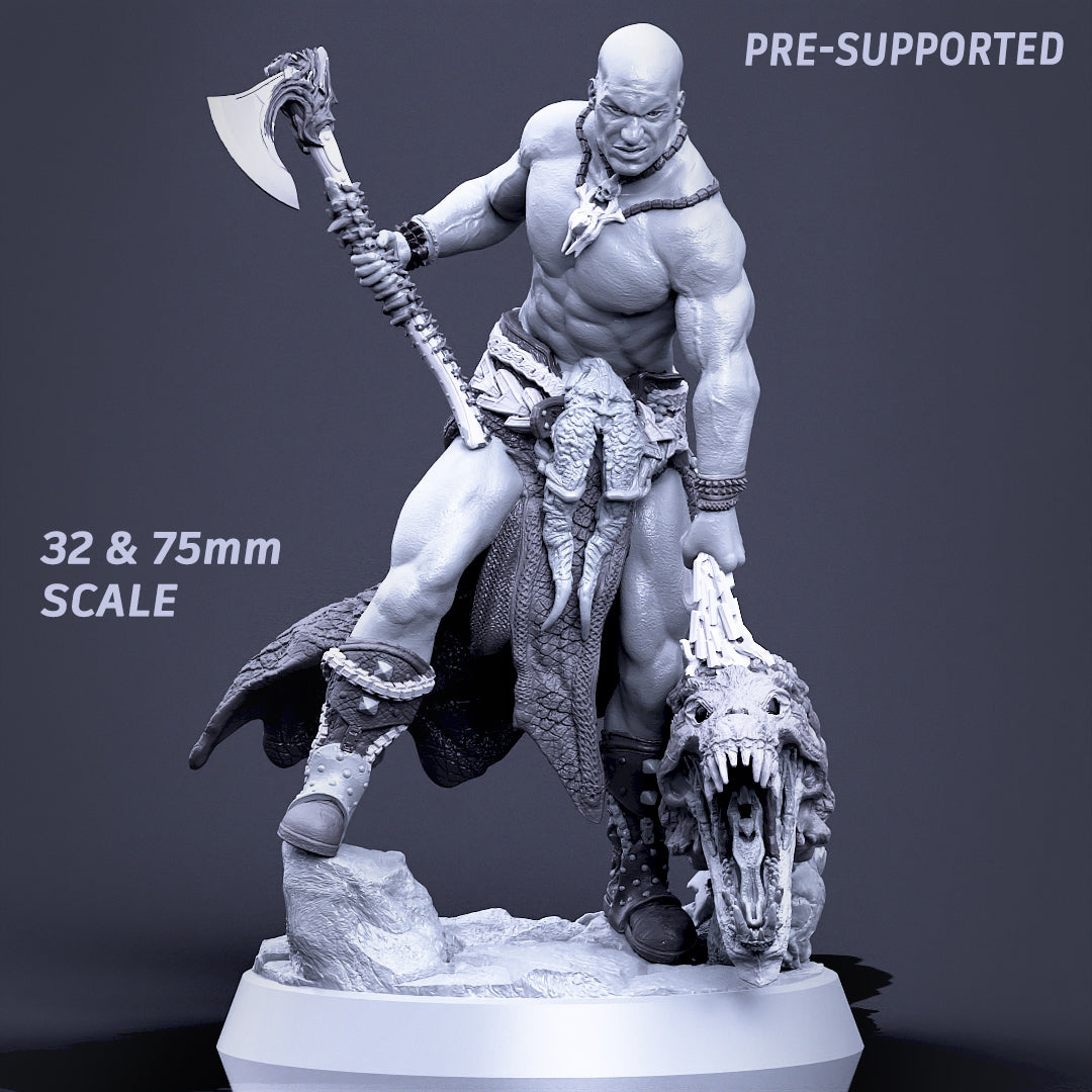 Printomancer - Boneflesh Warrior - 32/75mm Pin Up/Figure/Model/Diorama