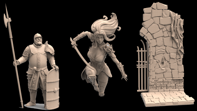 Minihoard - Through Wall - 75mm Pin Up/Figure/Model/Diorama