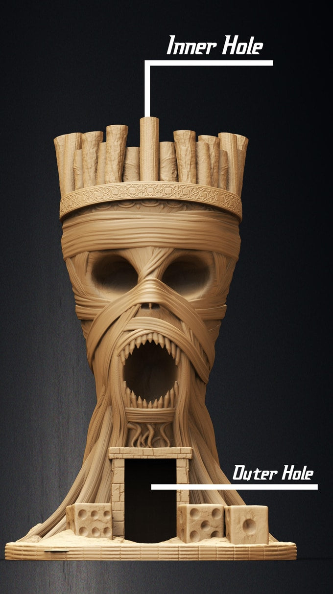 Slope3D - Mummy (Root) Dice Tower - DnD/TTRPG/Roleplaying/Wargames