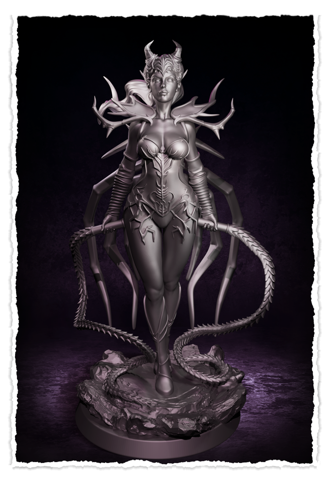 Jugglers Miniatures - Queen of Spiders #1 - 75mm Pin Up/Figure/Model/Diorama