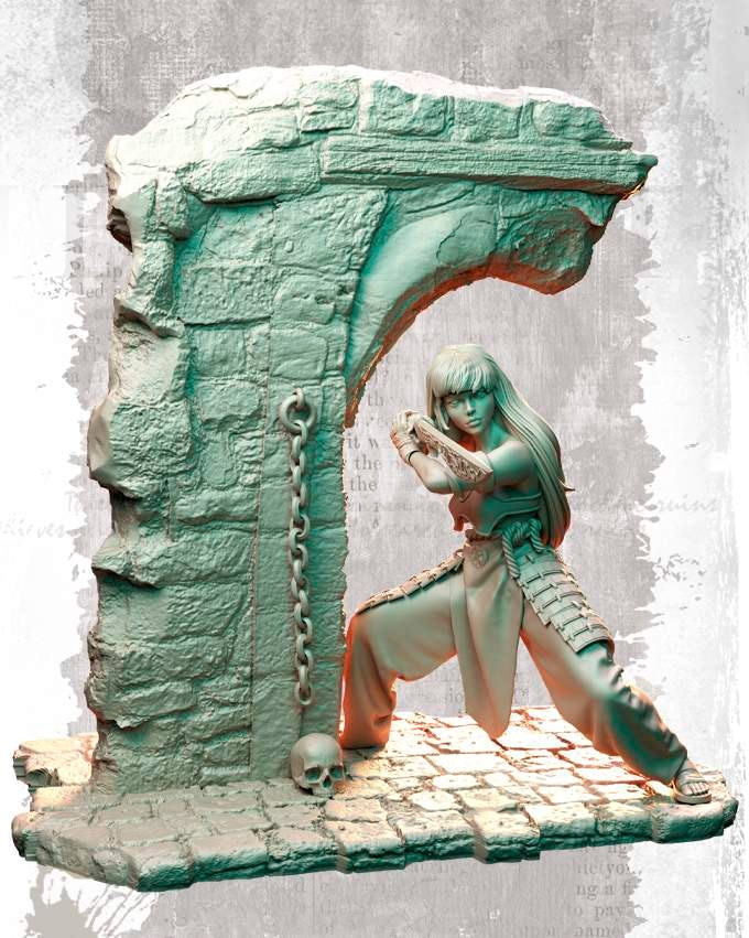 Nocturna - Lora, Adventurer - 32/75mm Pin Up/Figure/Model/Diorama