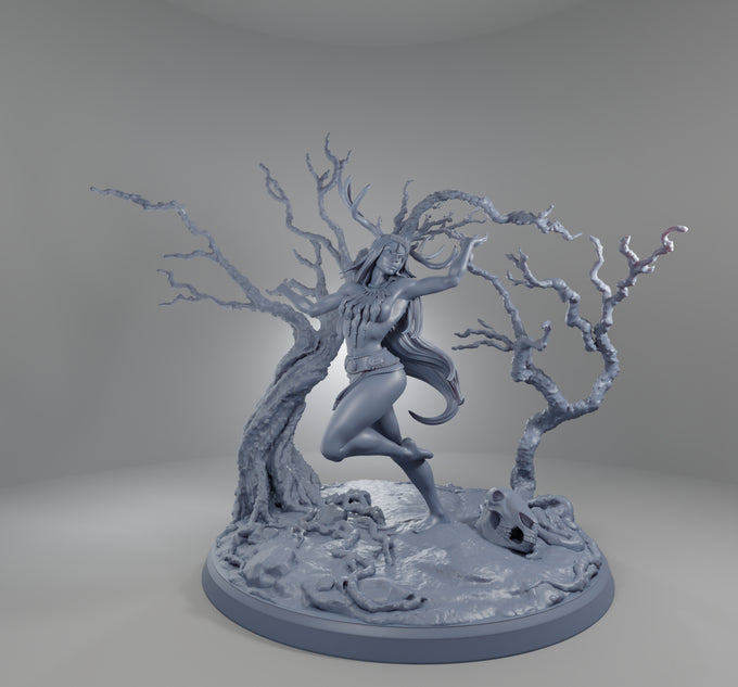 Alain Viesca - Deer Woman (Attack) - 32/75/120mm Pin Up/Figure/Model/Diorama - Helios3DPrinting