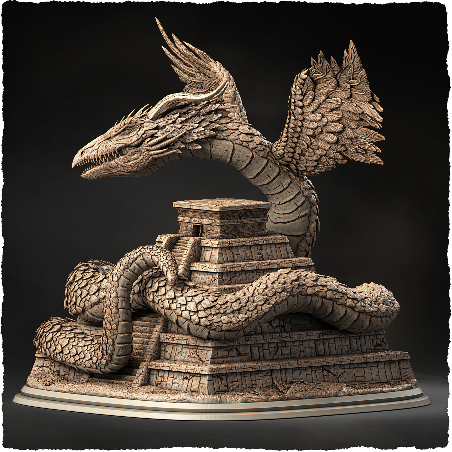 Evox Arts - World Dragons #1 - Quetzalcoatl - DnD/TTRPG Figure/Miniature