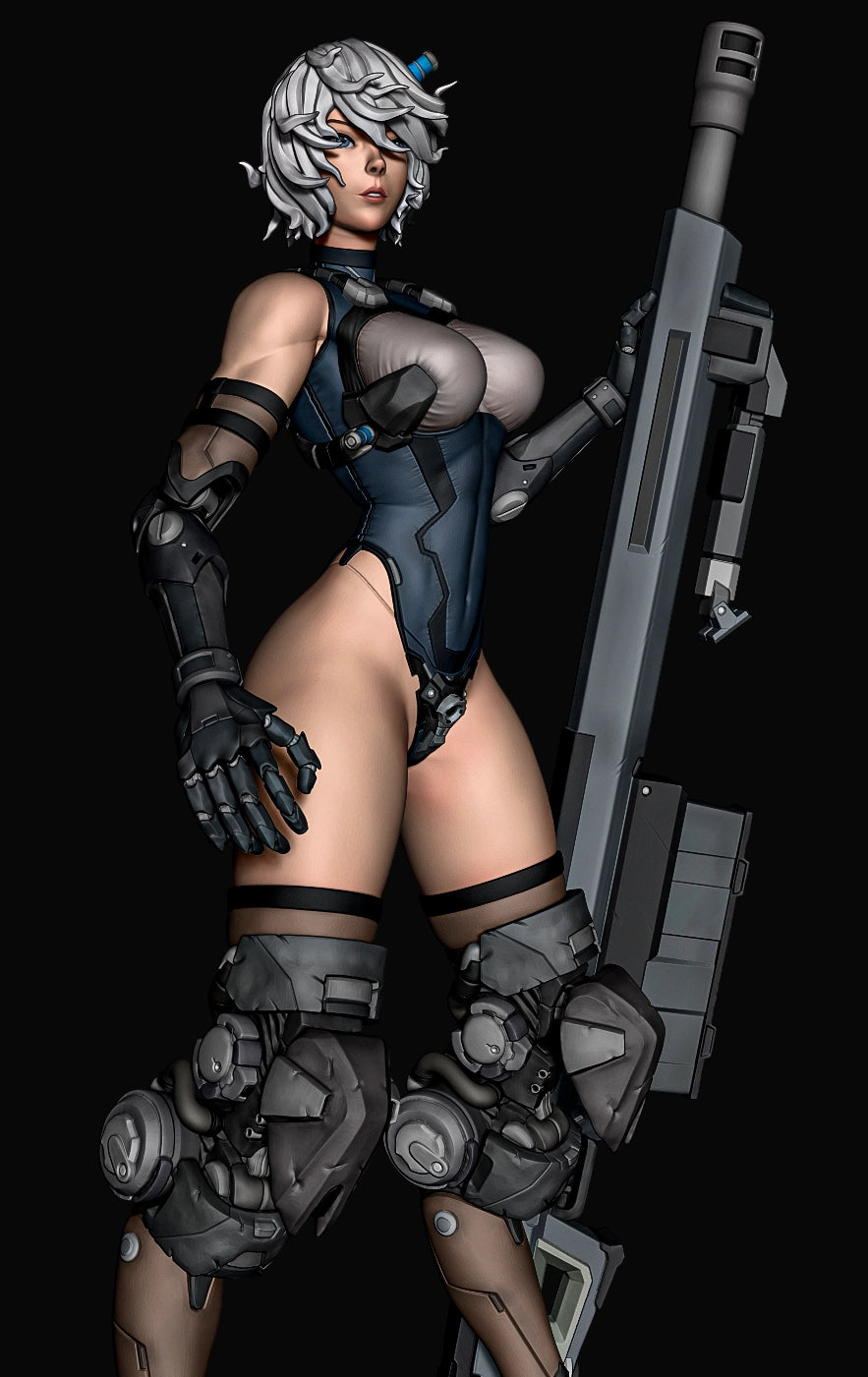 Luis Donaldo Meza - Future Warrior #1.2 - 80mm Pin Up/Figure/Model/Diorama