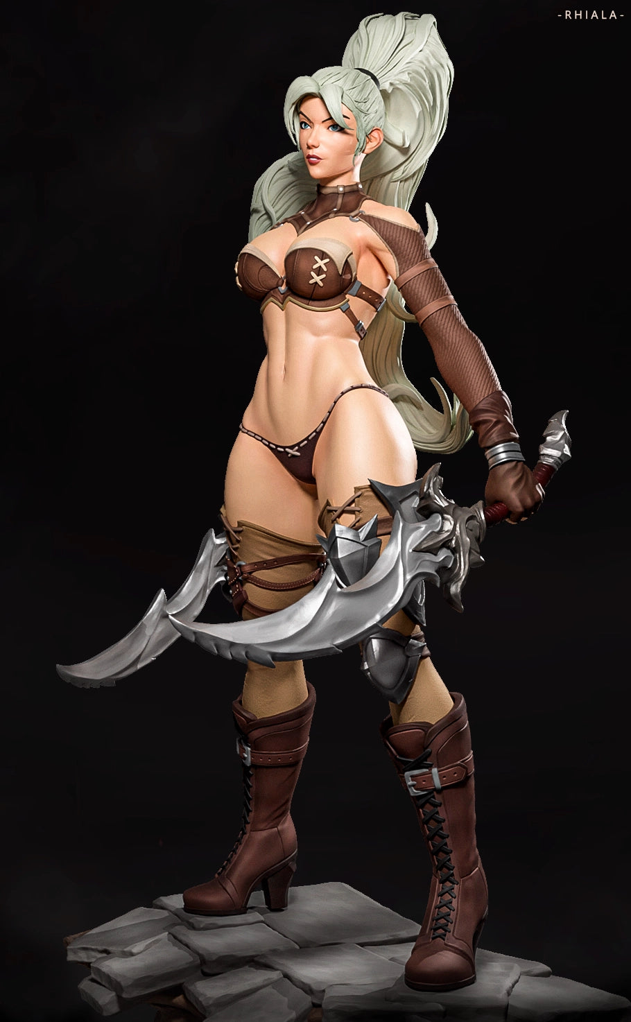 Luis Donaldo Meza - Fantasy Warrior #7.2 - 80mm Pin Up/Figure/Model/Diorama